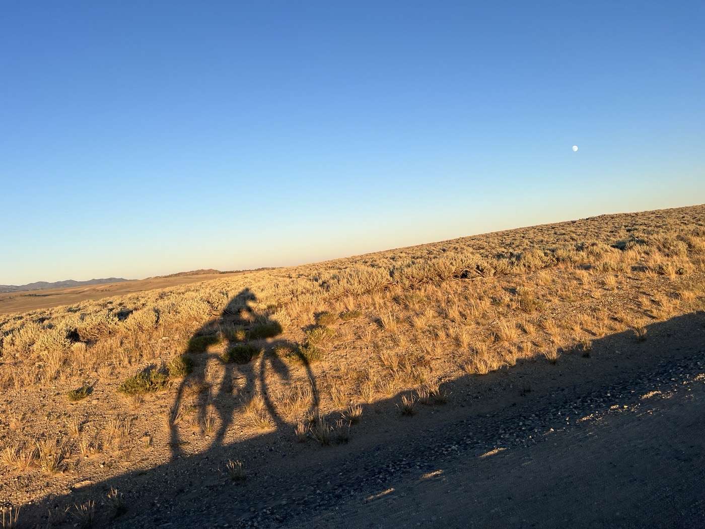 Traversing the Great Basin, evening lights